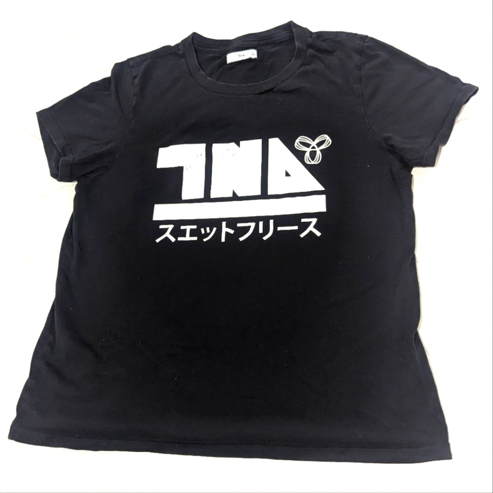 TNA black fitted tee